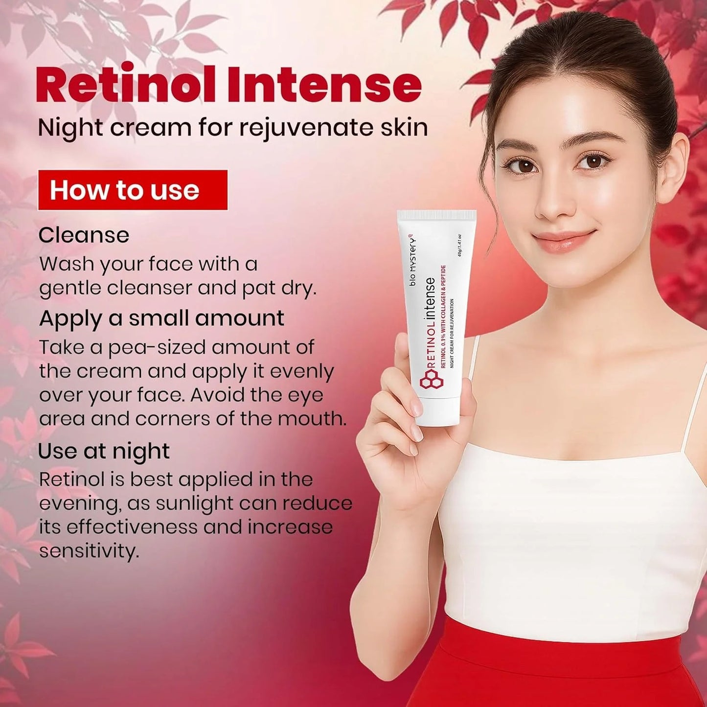 Retinol Intense Cream 0.1% is Your Ultimate Nighttime Skincare Solution ( 40g )