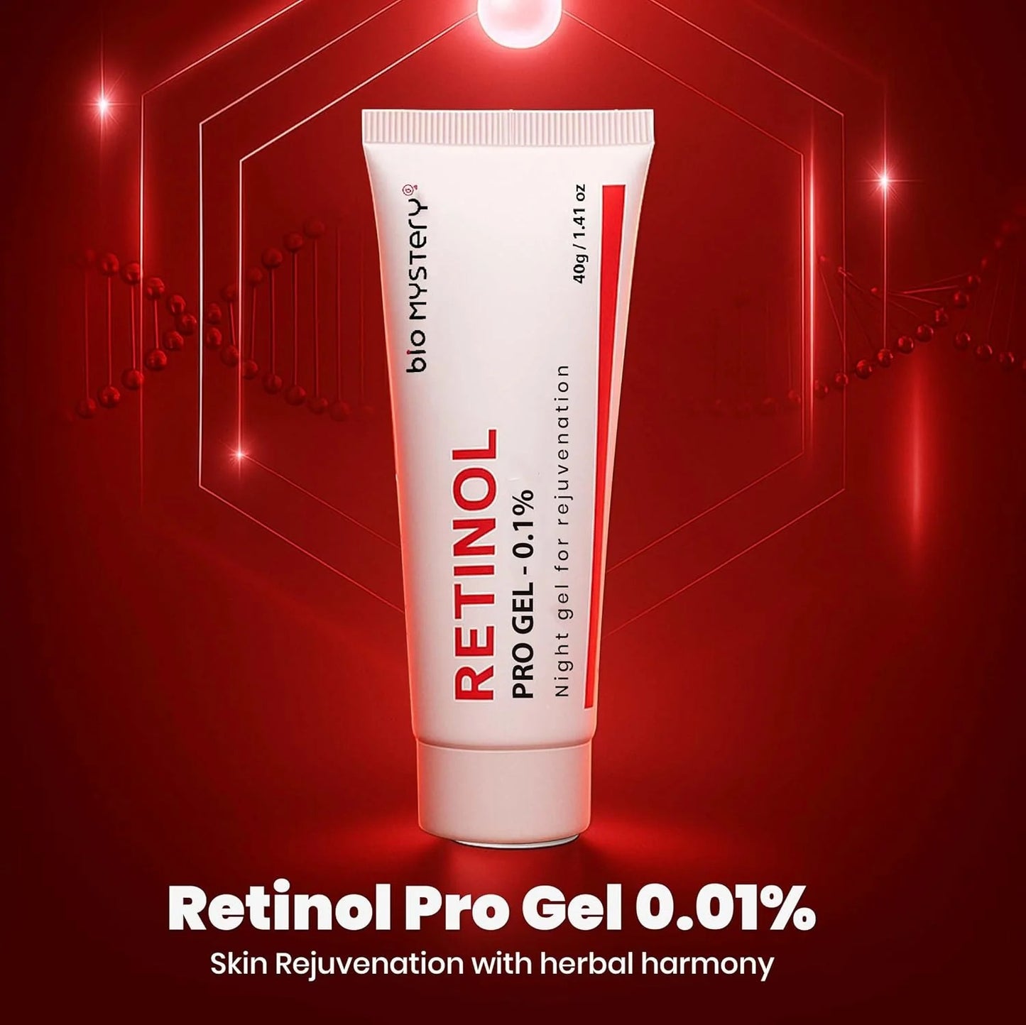 Retinol Pro Gel 0.1%: The Ultimate Night-Time Skincare Solution for Acne, Wrinkles & Dark Spots( 40g )