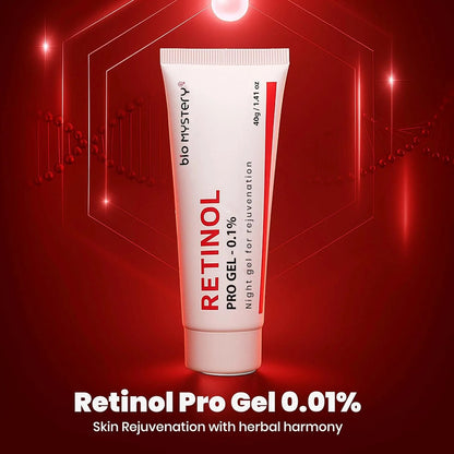 Retinol Pro Gel 0.1%: The Ultimate Night-Time Skincare Solution for Acne, Wrinkles & Dark Spots( 40g )