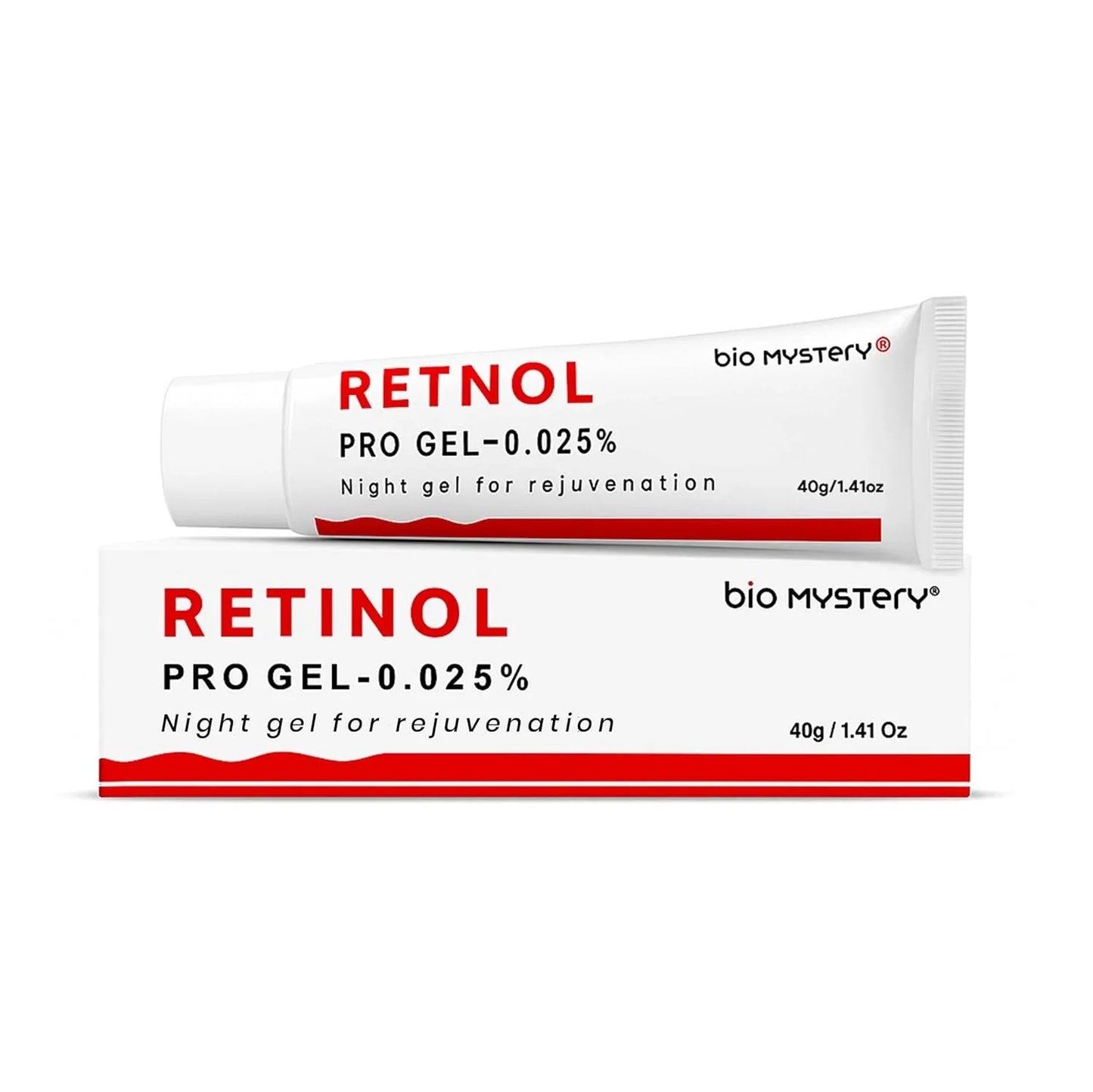 Bio Mystery Retinol Pro Gel 0.025% – Anti-Acne & Wrinkle Repair Night Gel – 40g